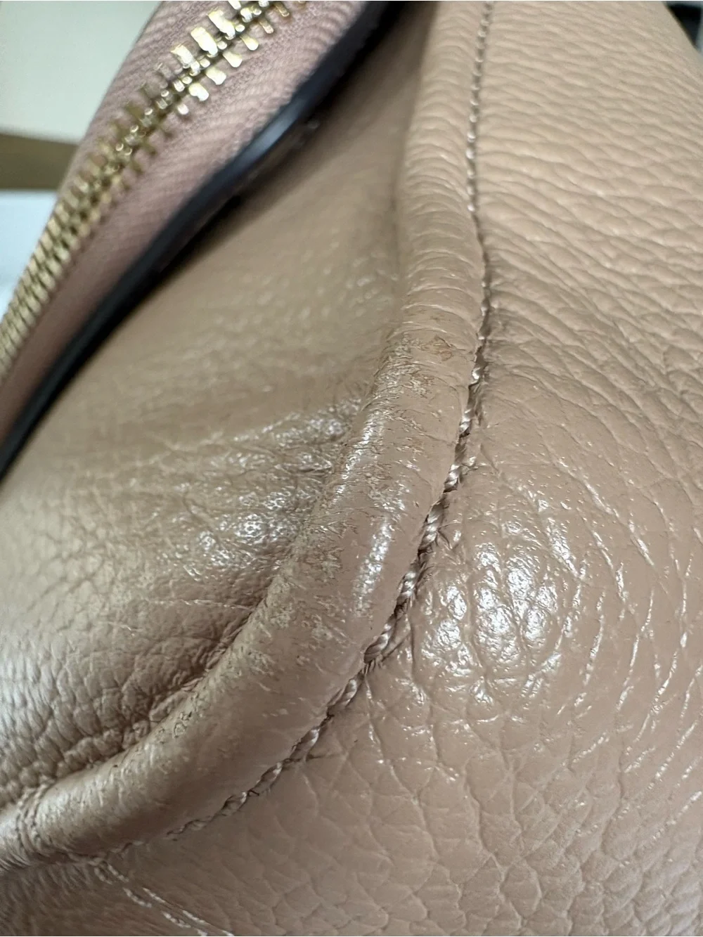 EUC Kate Spade Run Around Large Flap Crossbody Tan Pinmount Logo
